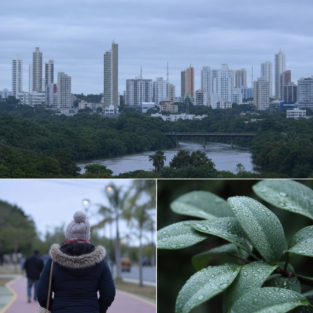 Cuiabá registra o dia mais frio de 2026 com mínima de 13,6°C
