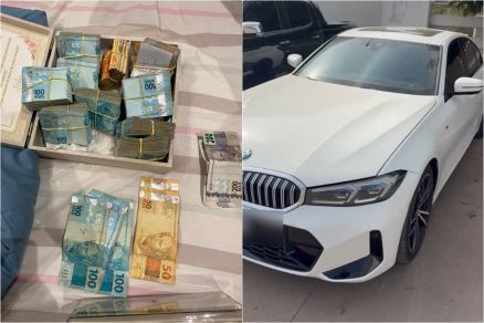 Operação da Polícia Civil apreende R$ 100 mil e veículos de luxo em MT e RJ
