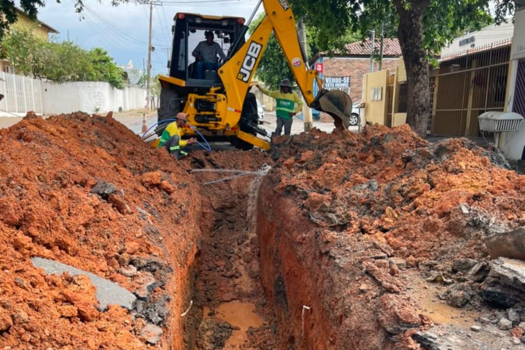 Cuiabá troca tubulação para evitar transbordamentos no Jardim Paulista