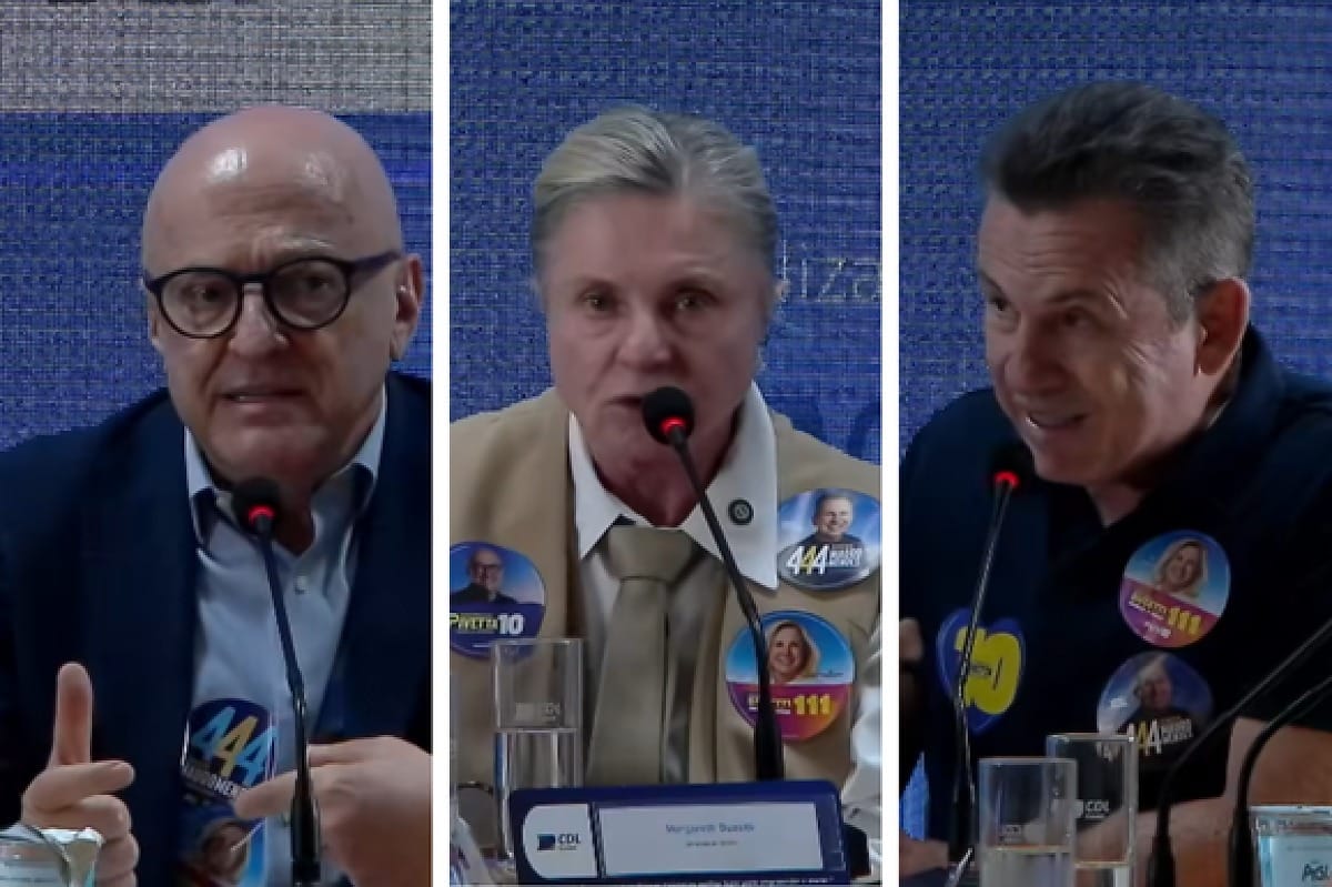 Setor empresarial de Cuiabá sabatina Otaviano Pivetta, Mauro Mendes e Margareth Buzetti